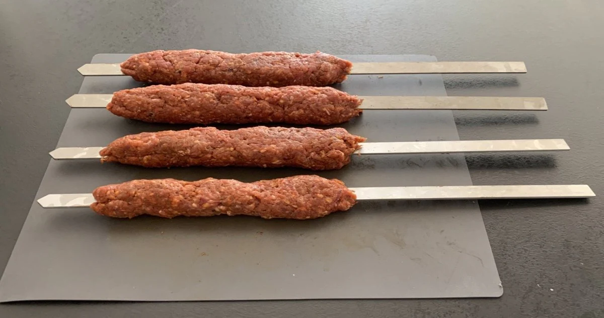 Adanaspieße | Schaschlikspieße | Grillspieße | 5Stk. passend für Windschutz - Image 4