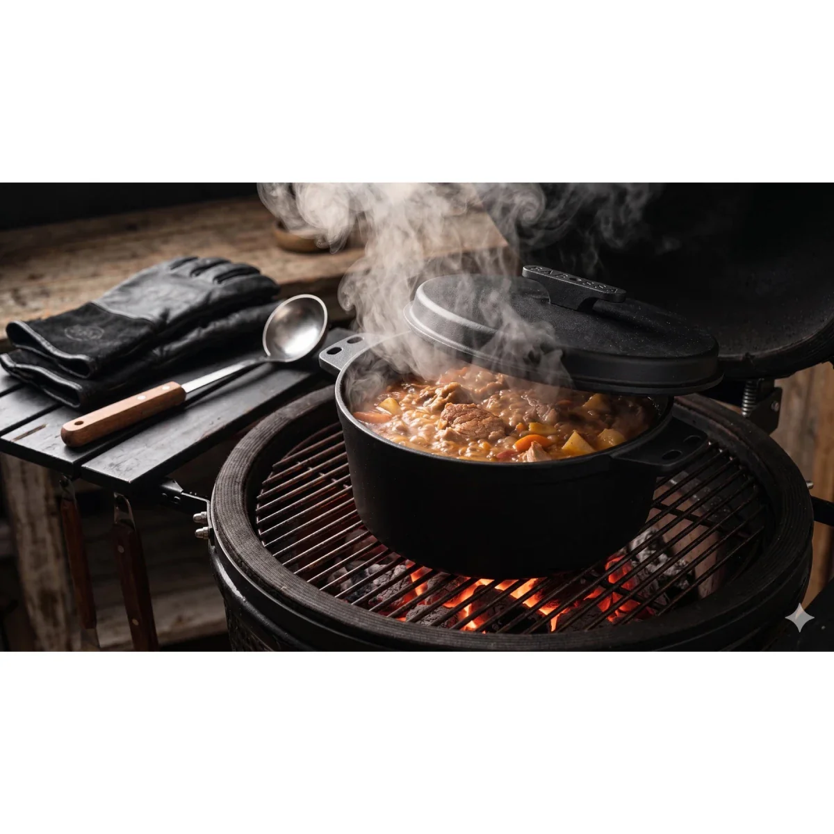 PRECISION | Komplettset 4.5er + 9er innovativer Gusseiserner Topf | SET Deckelheber & Kreuz | Dutch Oven | Made in Germany - Jetzt vorbestellen für voraussichtliche Auslieferung Juni 2026 - Image 6