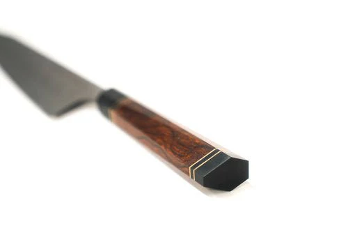 Babossa Damastmesser, Wüsteneisenholzgriff - Image 3