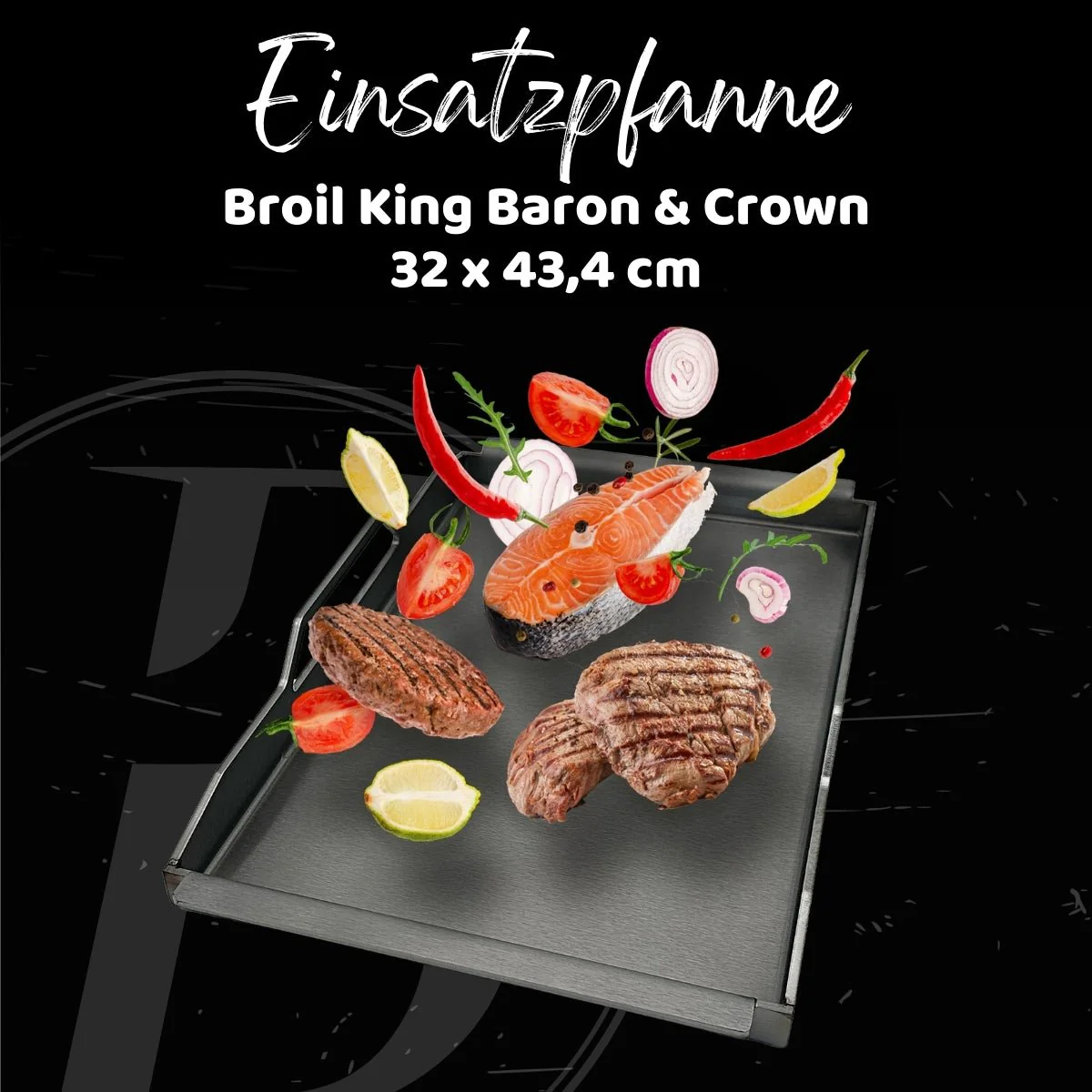 Einsatzpfanne | Broil King Baron & Crown | 32 x 43,4 cm