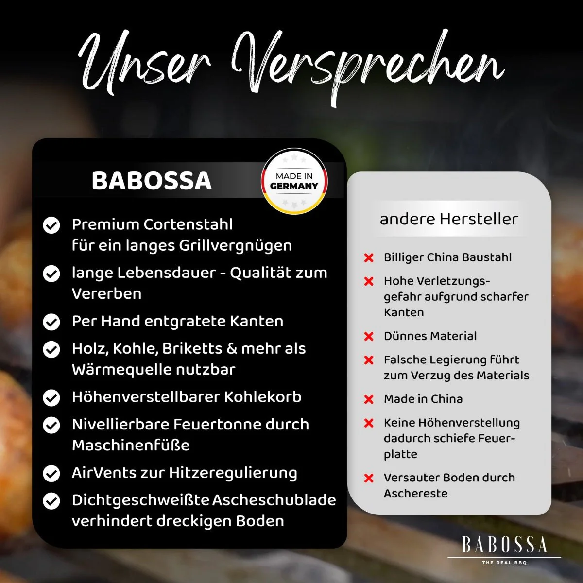 Feuertonne | Premium Cortenstahl | Steckbar | Höhenverstellbar | Hitzesteuerung - Image 6