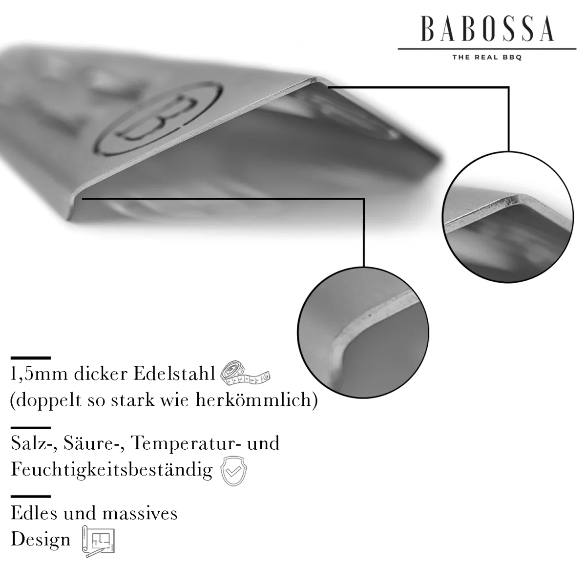 Flammschutzblech | Aromaschiene | V4A Edelstahl | Enders Seattle - Image 3