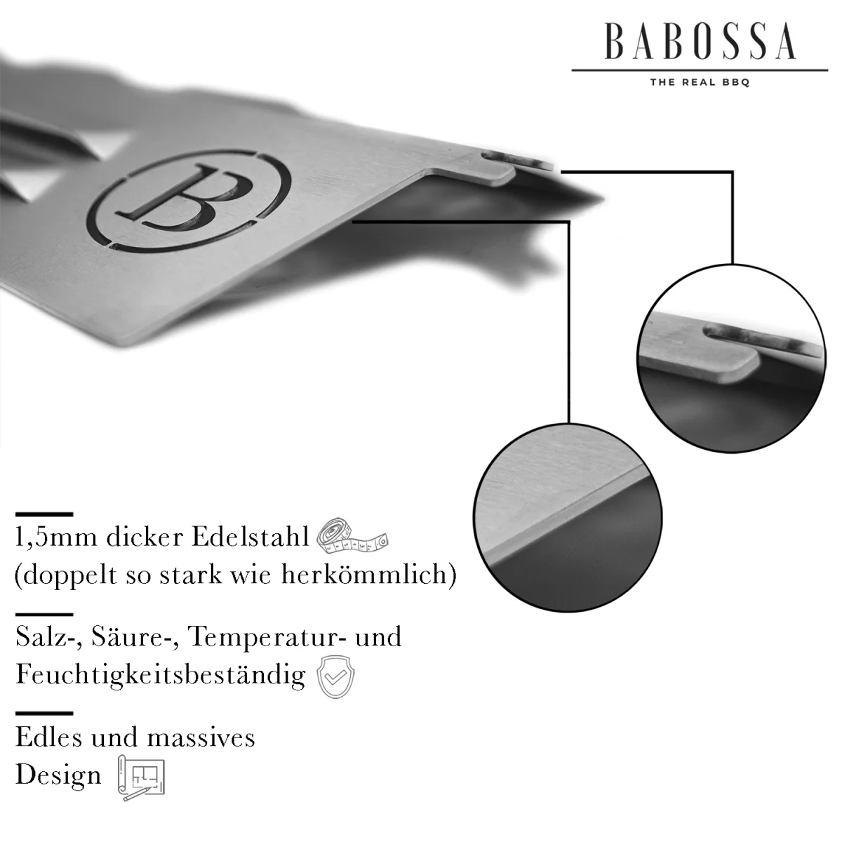 Flammschutzblech | V4A Edelstahl | Broil King Baron & Crown - Image 4
