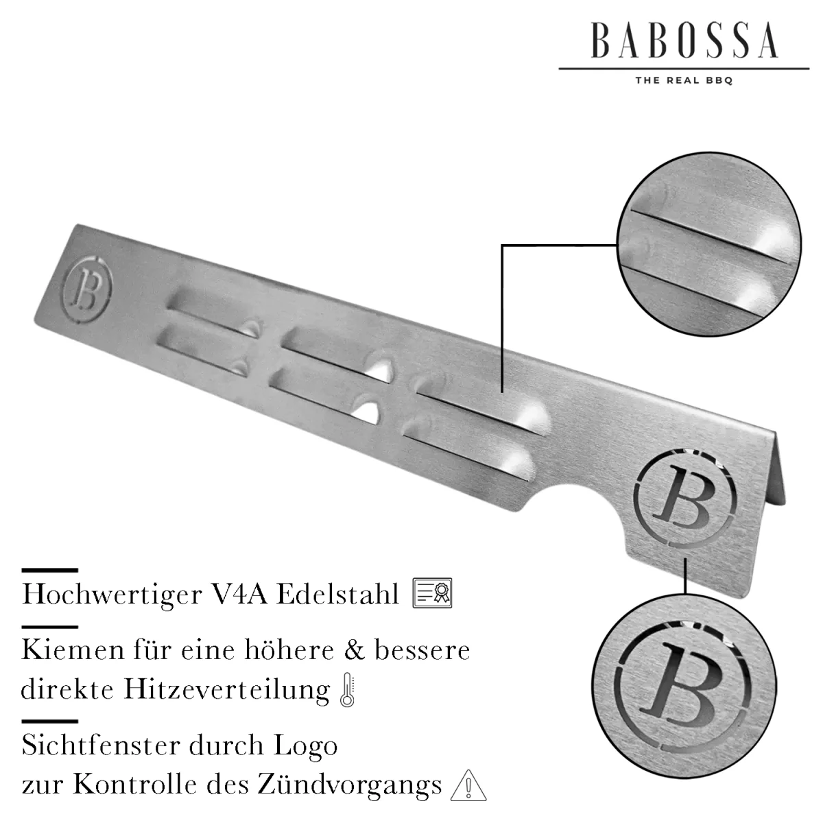 Flammschutzblech | V4A Edelstahl | Weber Genesis - Image 3
