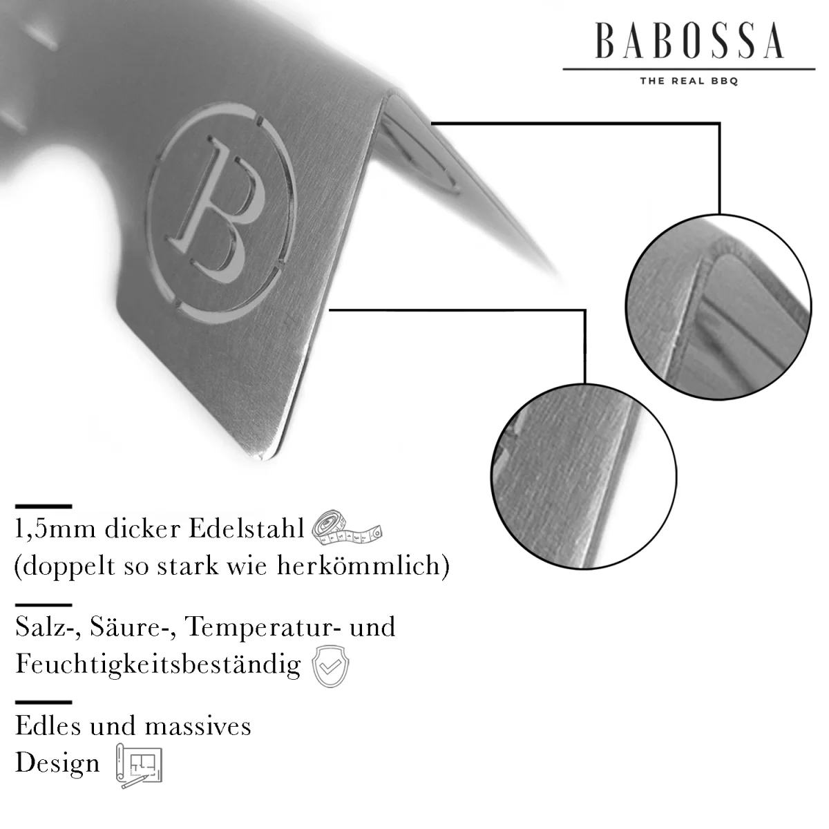 Flammschutzblech | V4A Edelstahl | Weber Genesis - Image 4