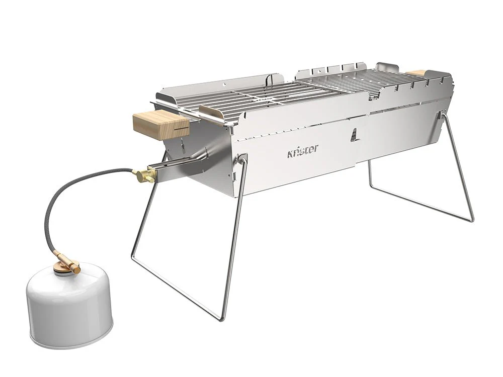 Knister Grill | Bundle | Gas | Edelstahl | Ausziehbar - Image 2