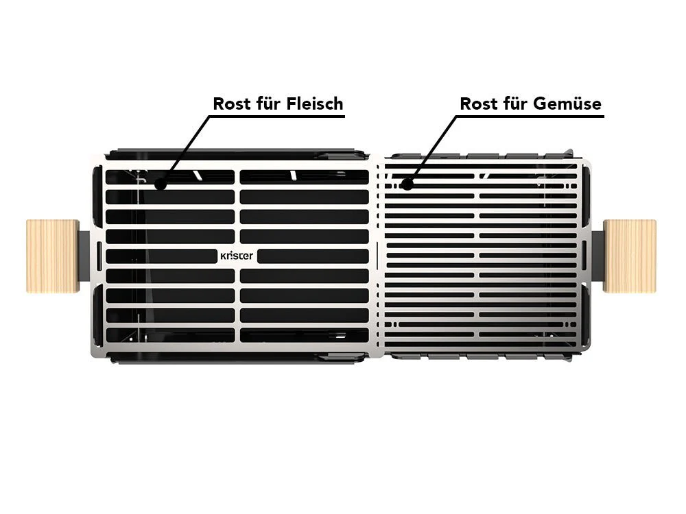 Knister Grill | Bundle | Gas | Schwarz | Ausziehbar - Image 3