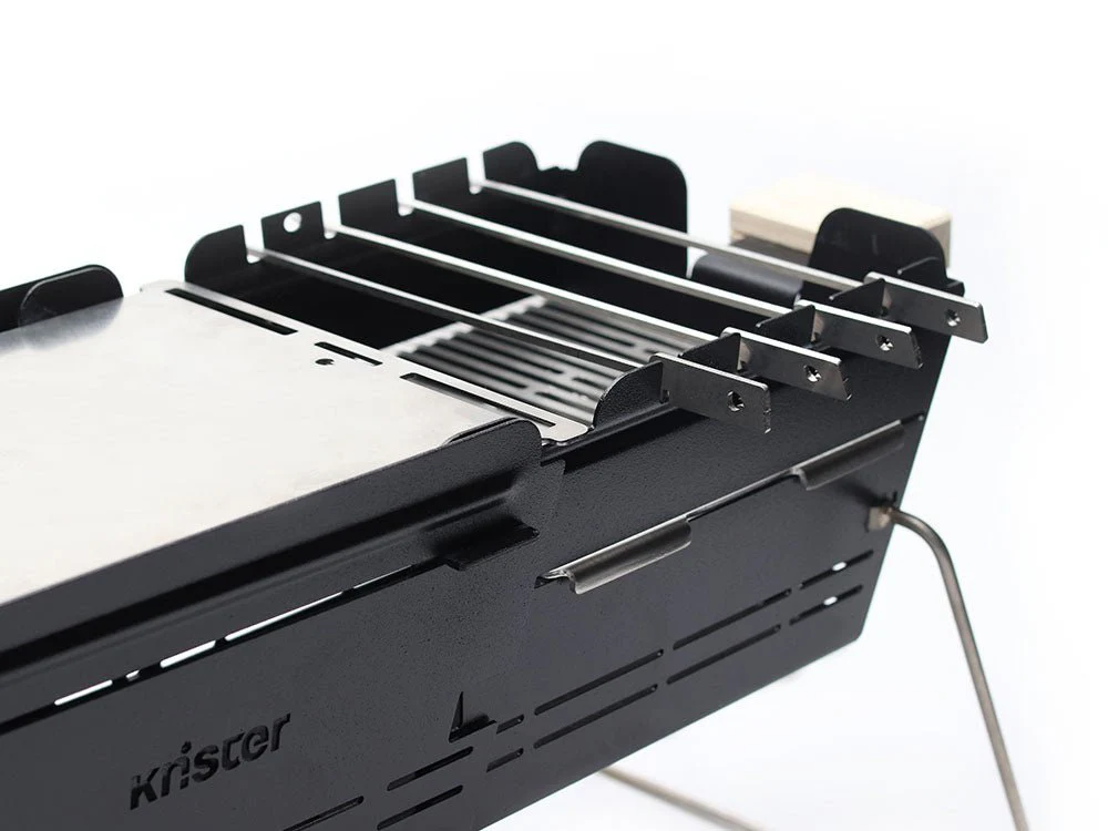 Knister Grill | Bundle | Kohle | Edelstahl | Ausziehbar - Image 4