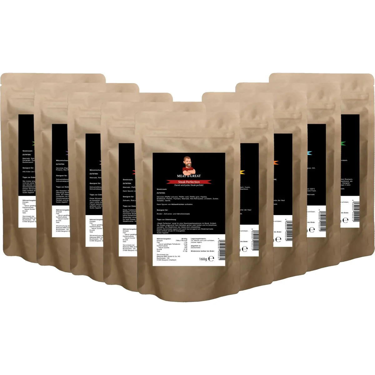 Meat 'n' Great Rubs & Würzmischungen Nachfüllset | 9Stk.