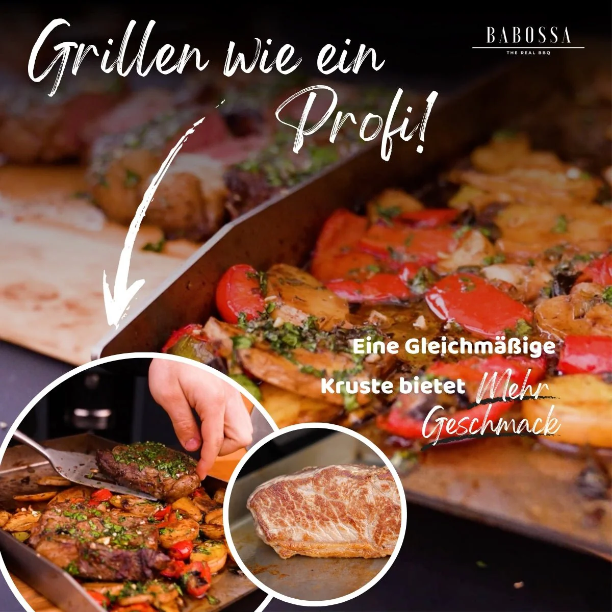Plancha | Grillplatte | Edelstahl V2A | Burnhard Fred | 23,5x41,5 cm - Image 5