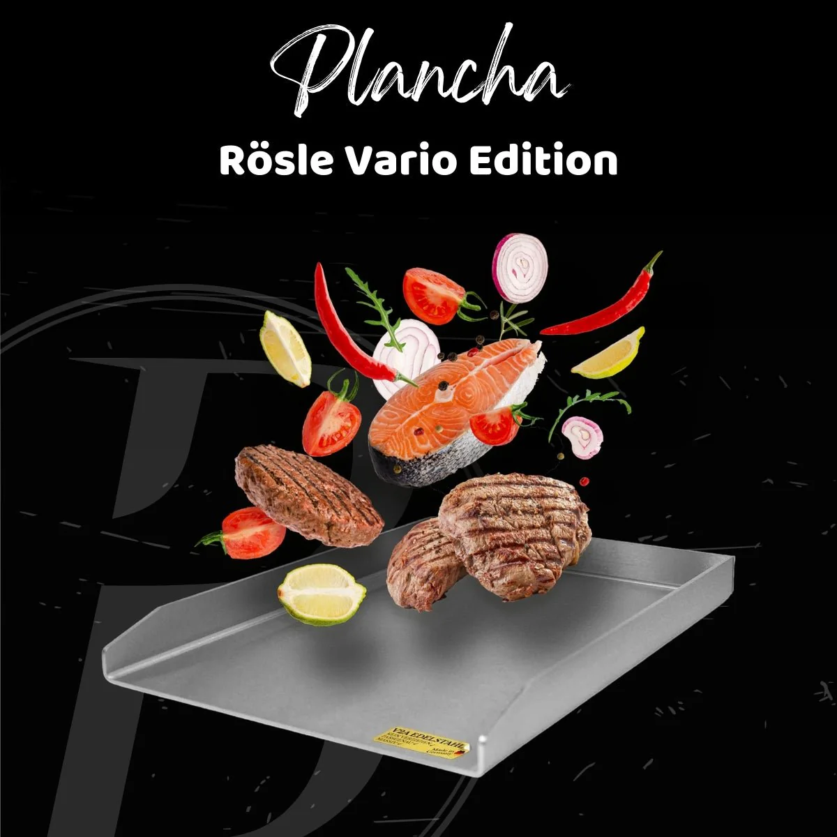 Plancha | Grillplatte | V2A Edelstahl | Rösle Videro | 23,5x44,5cm