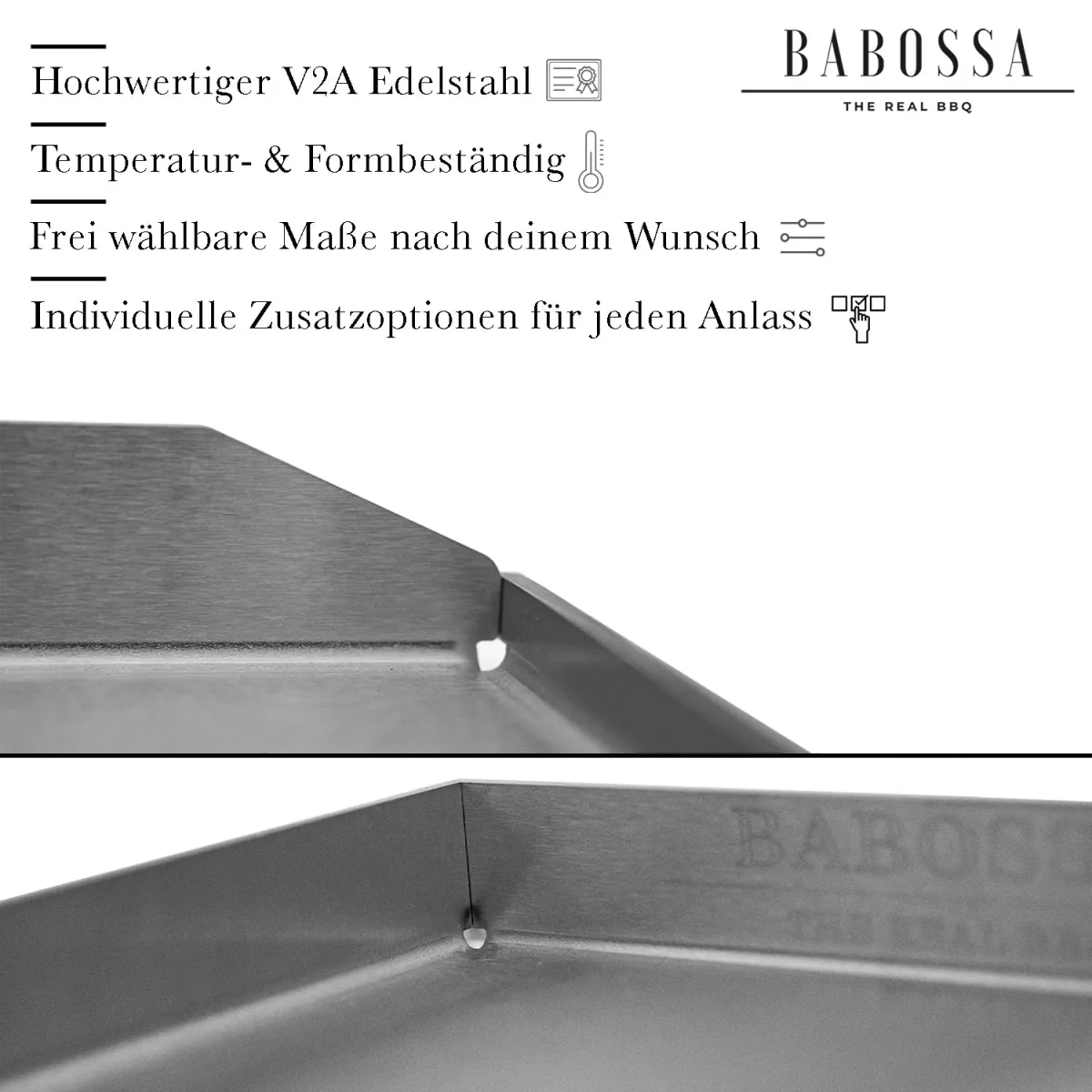 Plancha nach Maß | Grillplatte | V2A Edelstahl - Image 2