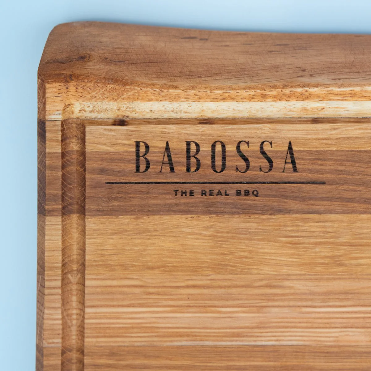 BABOSSA | Eichen Schneidebrett XL | Naturkante | Saftrille | 70x40x6 cm - Image 2