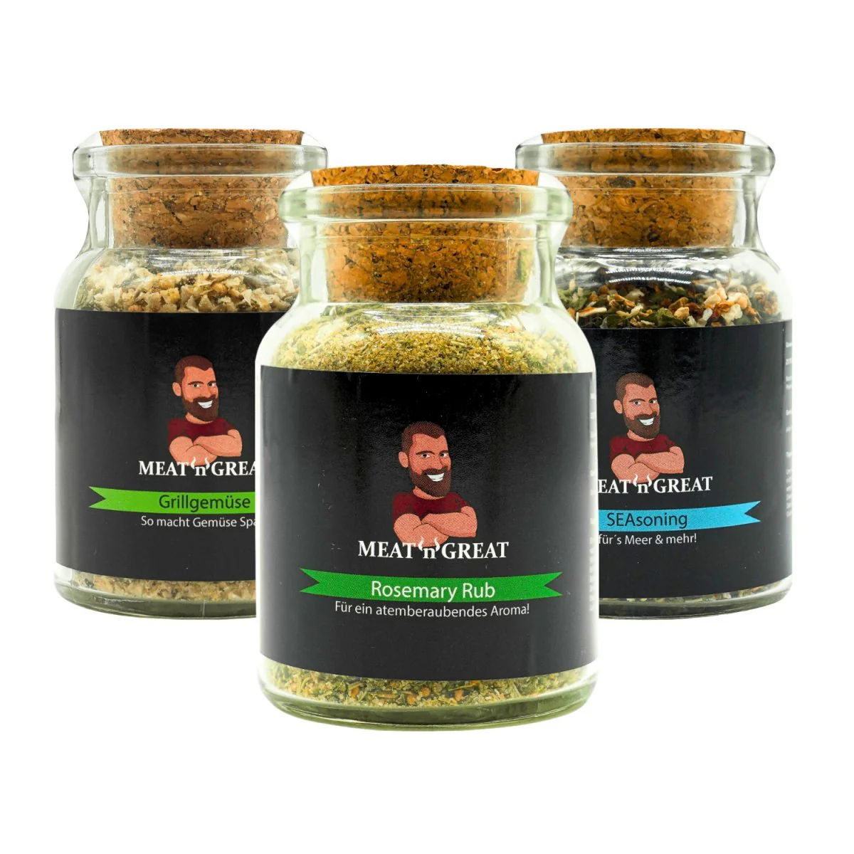 Veggie Bundle | Rosemary Rub, Grillgemüse, Seasoning | Gläser